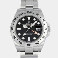 ราคา Rolex Black Stainless Steel Explorer II 216570 Automatic Men's Wristwatch 42 mm (760604)