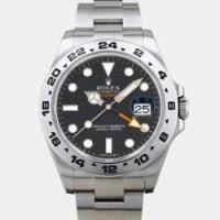 ราคา Rolex Black Stainless Steel Explorer II 216570 Automatic Men's Wristwatch 42 mm (760603)