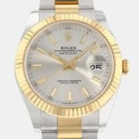 ราคา Rolex Silver 18k Yellow Gold And Stainless Steel Datejust 126333 Automatic Men's Wristwatch 41 mm (759399)