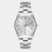 ราคา Rolex Silver Stainless Steel Air-King 14000 Automatic Men's Wristwatch 34 mm (753478)