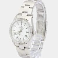 ราคา Rolex White Stainless Steel Air-King 14010 Automatic Men's Wristwatch 34 mm (770371)