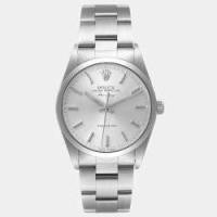 ราคา Rolex Silver Stainless Steel Air-King 14000 Automatic Men's Wristwatch 34 mm (762064)