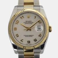 ราคา Rolex White 18k Yellow Gold And Stainless Steel Datejust 116233 Automatic Men's Wristwatch 36 mm (763008)