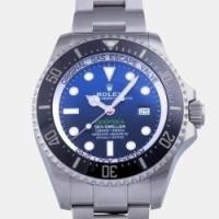 ราคา Rolex Blue Stainless Steel Sea-Dweller Deepsea 126660 Automatic Men's Wristwatch 44 mm (763035)
