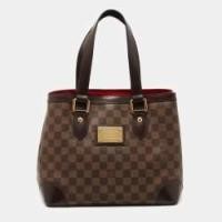 ราคา Louis Vuitton Damier Ebene Canvas Hampstead PM Bag (753851)