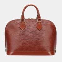 ราคา Louis Vuitton Brown Epi Leather Alma PM Bag (751701)