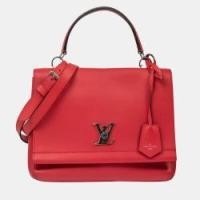 ราคา Louis Vuitton Lockme Handbag in Red Leather (741210)