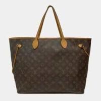 ราคา Louis Vuitton Neverfull Monogram Shoulder bag in Brown Monogram Canvas (741200)