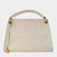 ราคา Louis Vuitton Artsy Handbag in White Leather (729467)