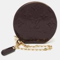 ราคา Louis Vuitton Amarante Monogram Vernis Porte Monnaie Round Coin Purse (756516)