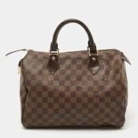 ราคา Louis Vuitton Damier Ebene Canvas Speedy 30 Bag (756793)