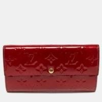 ราคา Louis Vuitton Pomme D’amour Monogram Vernis Leather Sarah Wallet (756804)