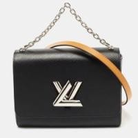 ราคา Louis Vuitton Black Epi Leather Twist MM Bag (755562)