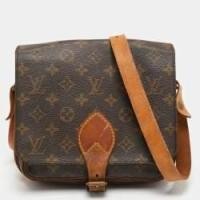 ราคา Louis Vuitton Monogram Canvas Cartouchiere MM Bag (755569)