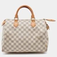 ราคา Louis Vuitton Damier Azur Canvas Speedy 30 Bag (754916)