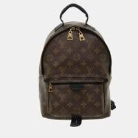 ราคา Louis Vuitton Brown Coated Canvas Monogram Palm Springs Backpack (754146)