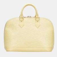 ราคา Louis Vuitton Yellow Epi Leather Alma PM Satchel Bag (754068)