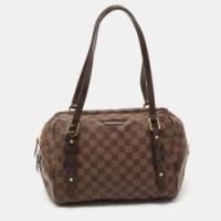 ราคา Louis Vuitton Damier Ebene Canvas Rivington GM Bag (754665)