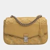 ราคา Louis Vuitton Yellow Leather Mama Broderie Bag (755972)