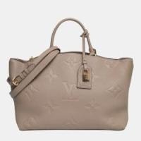ราคา Louis Vuitton Beige Monogram Empreinte Grand Palais MM Bag (751343)