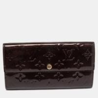 ราคา Louis Vuitton Amarante Monogram Vernis Sarah Wallet (752391)