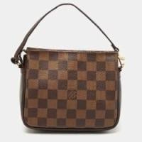 ราคา Louis Vuitton Damier Ebene Canvas Trousse Pochette (761369)