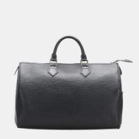 ราคา Louis Vuitton Black Epi Leather Speedy 35 Bag (759834)