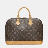 ราคา Louis Vuitton Brown Canvas Monogram Alma PM Bag (759828)