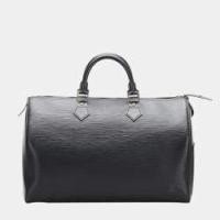 ราคา Louis Vuitton Black Epi Leather Speedy 35 Bag (759833)