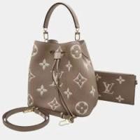 ราคา Louis Vuitton Bicolor Monogram Empreinte NeoNoe MM Bag (759388)