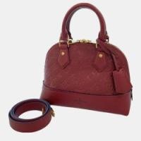 ราคา Louis Vuitton Red Monogram Empreinte Neo Alma BB Bag (759387)