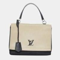 ราคา Louis Vuitton Black/White LockMe II Satchel (726613)