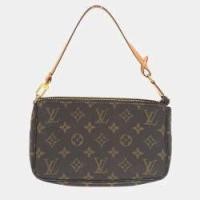 ราคา Louis Vuitton Brown Monogram Canvas Pochette Accessoires Shoulder Bag (756913)