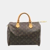 ราคา Louis Vuitton Brown Monogram Canvas Speedy 30 Top Handle Bag (756887)