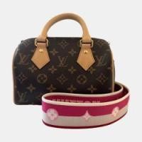 ราคา Louis Vuitton Brown Monogram Canvas Speedy Bandouliere 20 Top Handle Bag (757221)