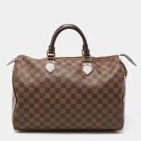 ราคา Louis Vuitton Damier Ebene Canvas Speedy 35 Bag (764827)