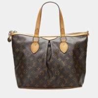 ราคา Louis Vuitton Brown Monogram Canvas Palermo PM Bag (762875)