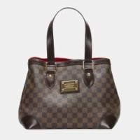 ราคา Louis Vuitton Brown Damier Ebene Canvas Hampstead PM Bag (754088)
