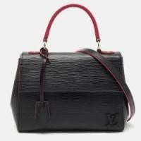 ราคา Louis Vuitton Black Epi Leather Cluny BB Bag (761418)