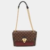 ราคา Louis Vuitton Bordeaux Damier Ebene Canvas Vavin PM Bag (761405)