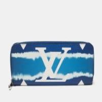 ราคา Louis Vuitton Escale Blue Monogram Canvas Zippy Wallet (767571)
