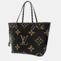 ราคา Louis Vuitton Black/Brown Canvas Monogram Giant Jungle Neverfull MM Tote Bag (767769)