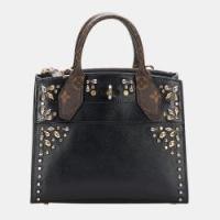 ราคา Louis Vuitton Black Leather Mini Edgy Rock-Chic City Steamer Satchel Bag (766488)