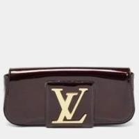 ราคา Louis Vuitton Amarante Patent Leather Sobe Clutch (767528)