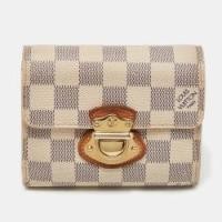 ราคา Louis Vuitton Damier Azur Canvas Joey Wallet (767247)