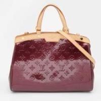 ราคา Louis Vuitton Amarante Monogram Vernis Brea MM Bag (765965)