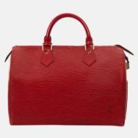 ราคา Louis Vuitton Speedy Epi Handbag in Red Epi Leather (763491)