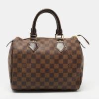 ราคา Louis Vuitton Damier Ebene Canvas Speedy 25 Bag (765681)