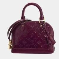 ราคา Louis Vuitton Purple Monogram Vernis Alma BB Bag (763502)