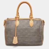 ราคา Louis Vuitton Argent Monogram Canvas and Leather Limited Edition Eden Speedy 30 Bag (769909)